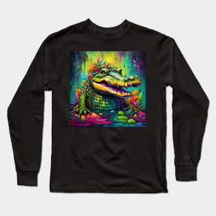 Vibrant Visions (Crocodile) Long Sleeve T-Shirt